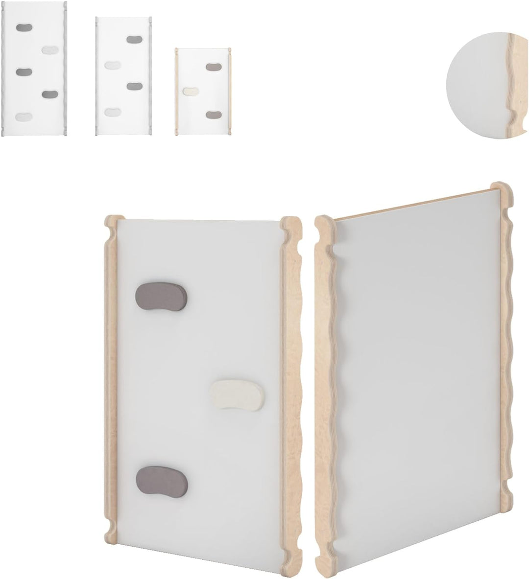 MAMOI® Rutsche Indoor, Rutschbrett für Klettergerüst, Kinderrutsche aus Holz für Kletterdreieck und