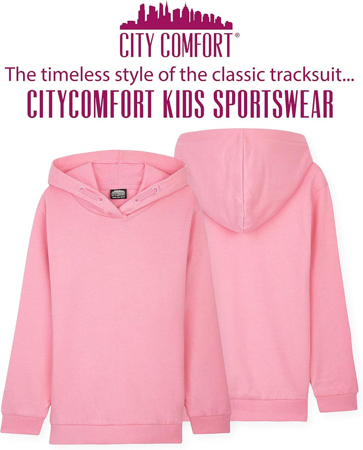 CityComfort Trainingsanzug Kinder, Jogginganzug für Jungen und Mädchen, Sportanzug Kinder, Hoodie un