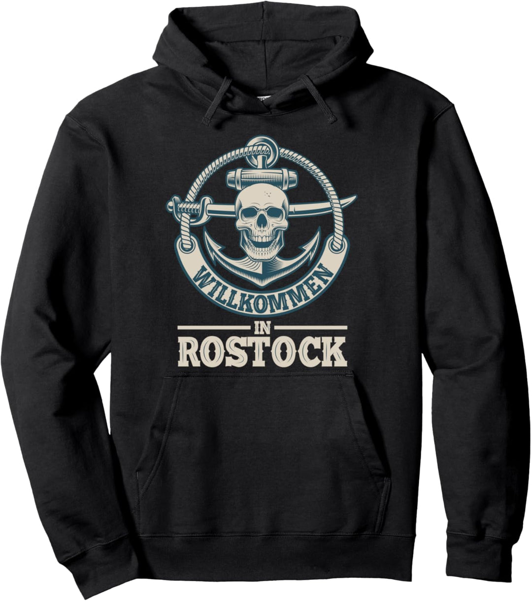 Willkommen in Rostock - Ostsee Rostocker Küste Pullover Hoodie