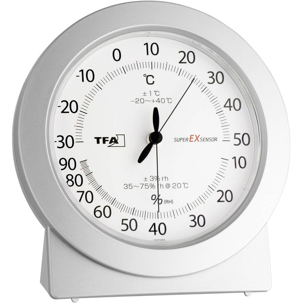 TFA Dostmann 45.202 Analoges Präzisions-Thermo-Hygrometer, zur Kontrolle von Temperatur und Luftfeuc