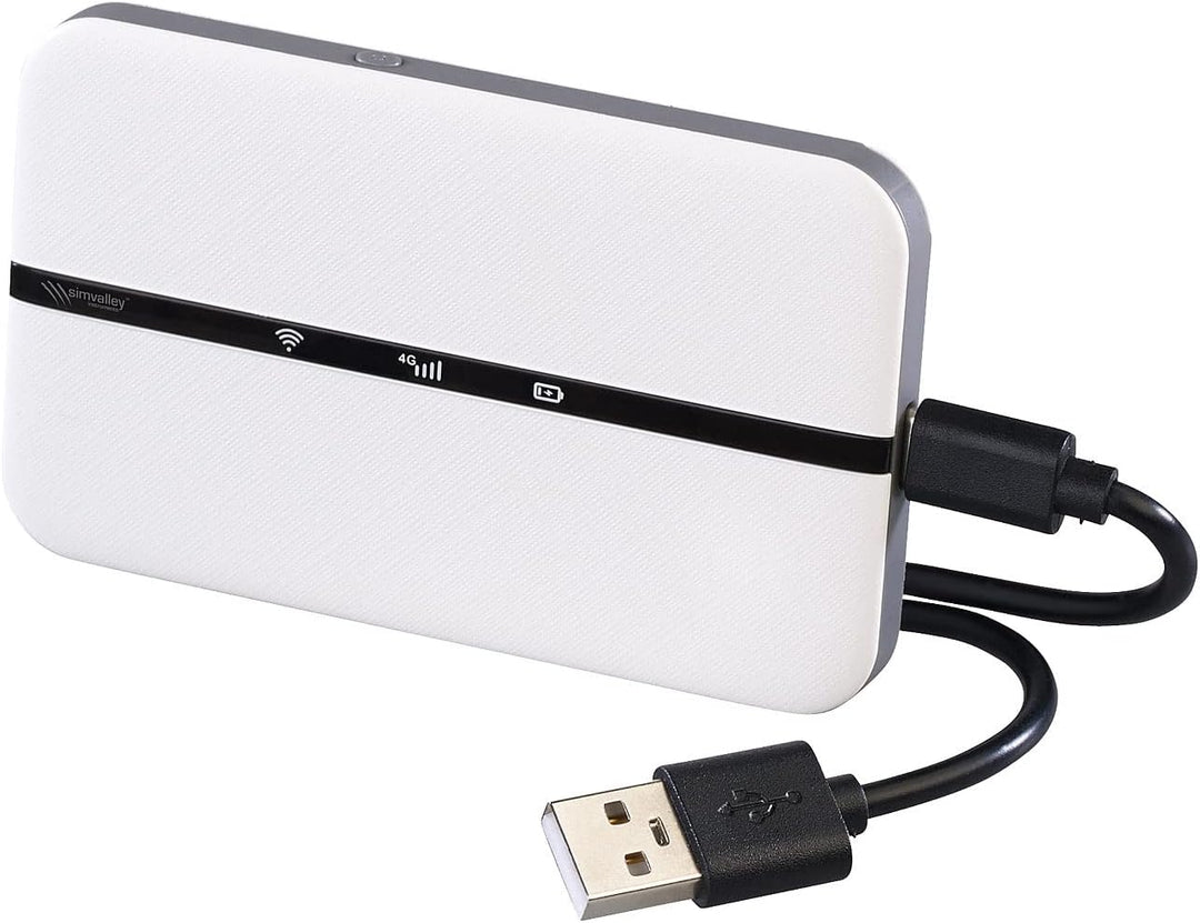 simvalley MOBILE Mobiler WLAN Router: Mobiler 4G/LTE-Router im Kreditkartenformat, bis 150 Mbit/s, A
