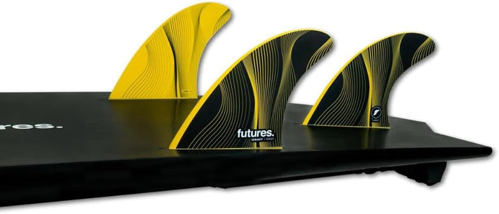 Futures P8 Legacy Thruster Large Surfboard Fins FHCP8 - Yellow