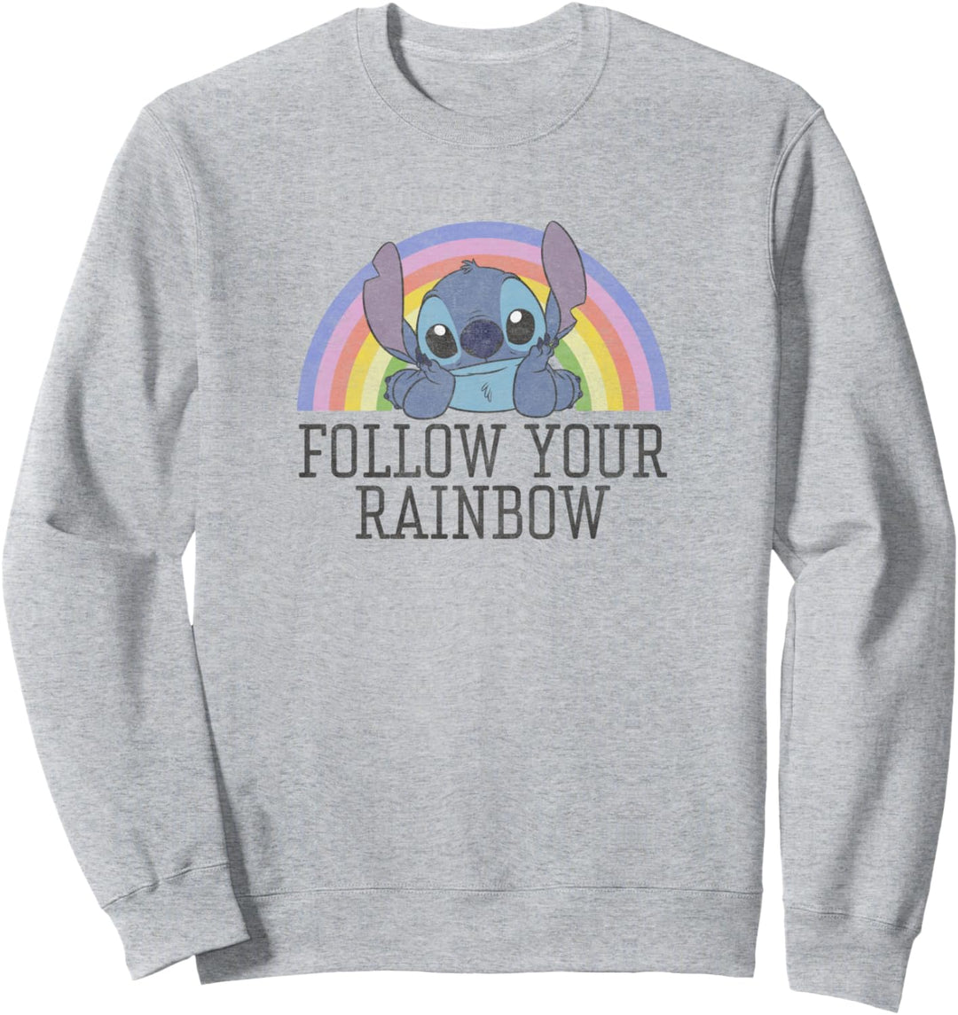 Disney Lilo & Stitch Follow Your Rainbow Sweatshirt