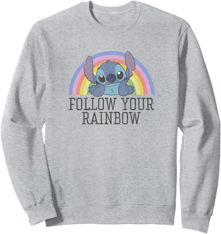 Disney Lilo & Stitch Follow Your Rainbow Sweatshirt