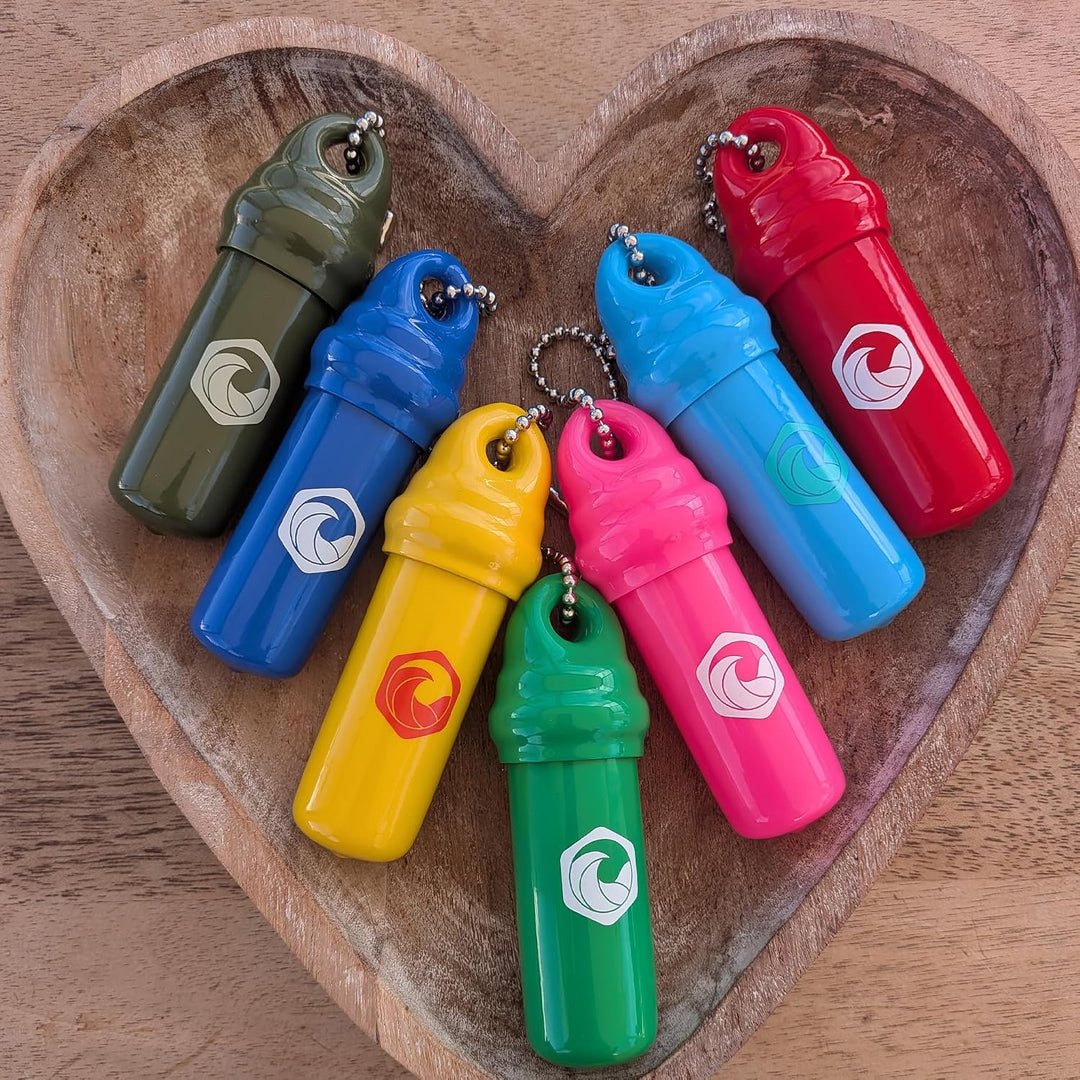 Seahive Floating Keychain (2 pack) with Waterproof Safety Container Boat Key Float - Pontoon, Fishin