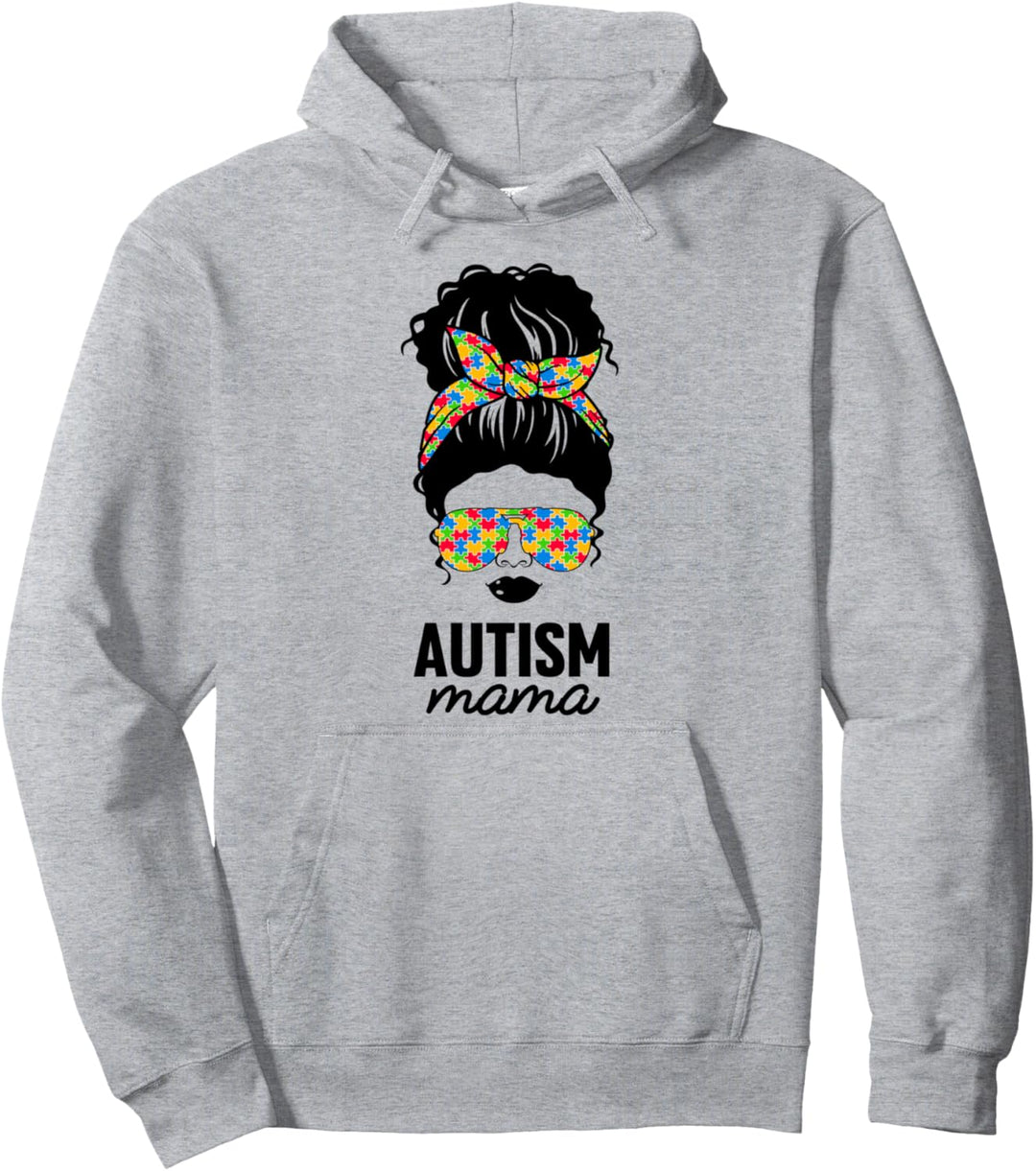 Schwarze Autismus Mama Autismus Bewusstsein Mama Autistik Afrofrauen Pullover Hoodie