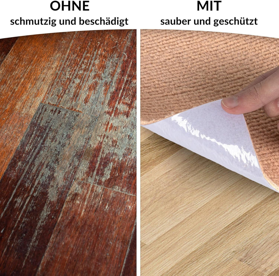 ANRO Bodenschutzmatte Bürostuhl Unterlage Schreibtischstuhl Unterlage Bürostuhl Teppich rutschfeste
