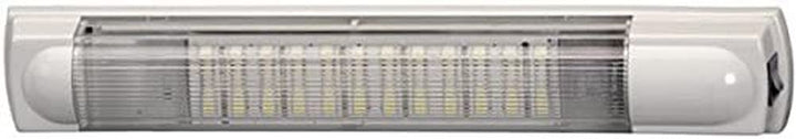 HELLA - Innenraumleuchte - LED - 12/24V - 4.8W - LED - 4000K - Anbau - Lichtscheibenfarbe: glasklar