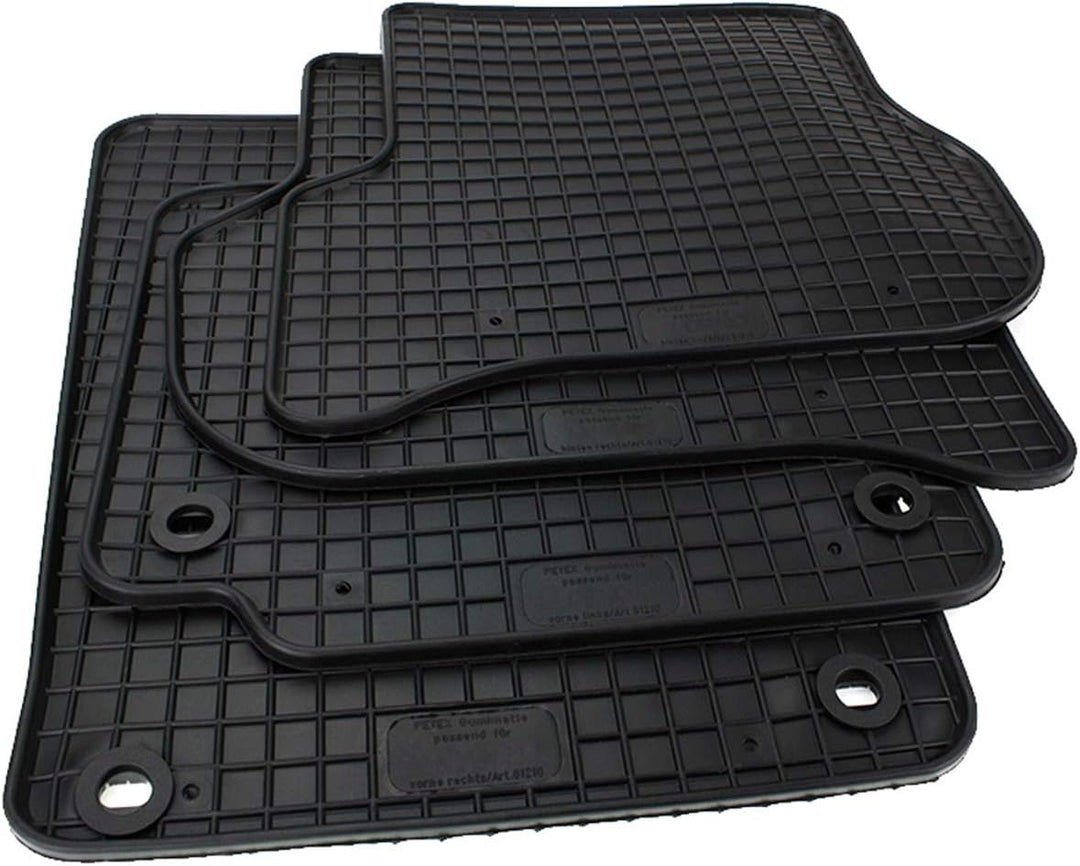 Kfzpremiumteile24 Gummimatten Kompatibel mit Golf Plus Baujahr 02/2005-04/2014 Fussmatten Allwetter