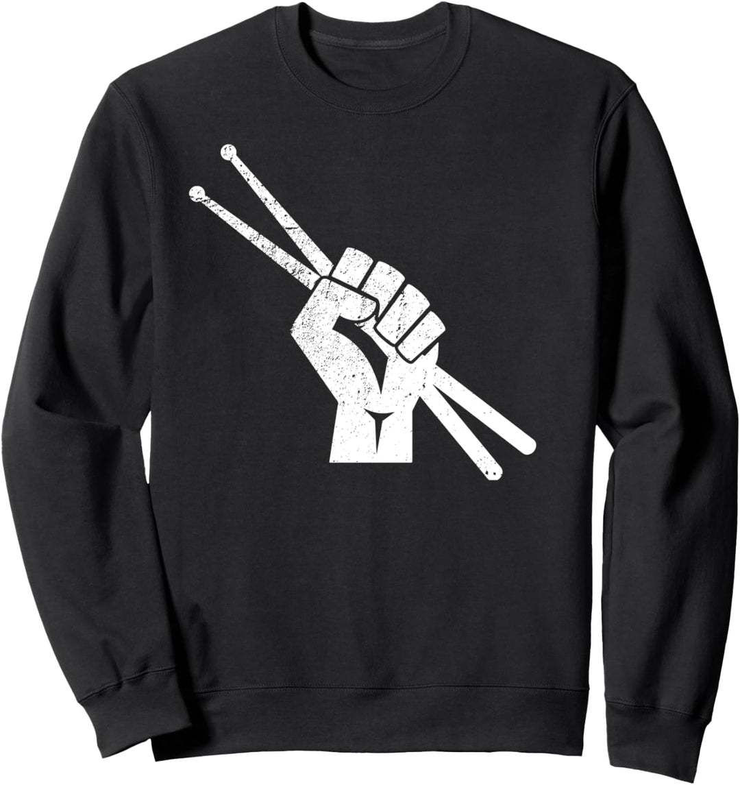 Schlagzeug - Vintage Drummer Musiker Schlagzeuger Geschenk Sweatshirt