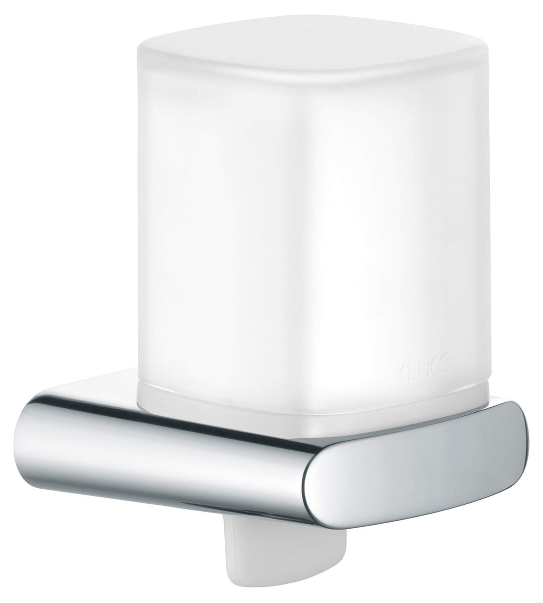 KEUCO Lotion-Spender Metall verchromt und Kristall-Glas, Inhalt nachfüllbar ca. 180ml, Seifenspender