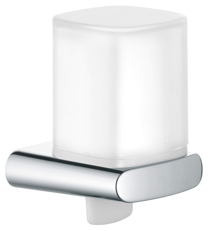 KEUCO Lotion-Spender Metall verchromt und Kristall-Glas, Inhalt nachfüllbar ca. 180ml, Seifenspender