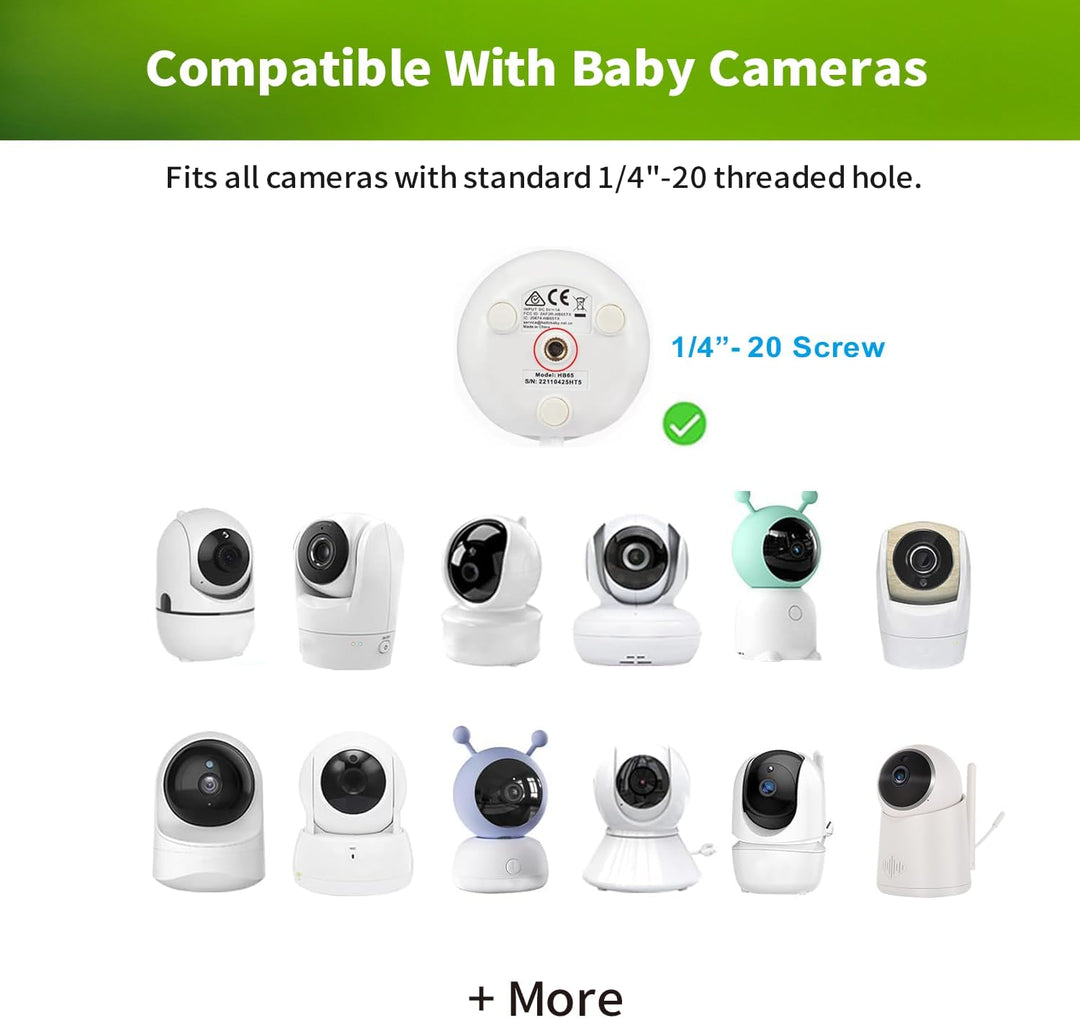 Lonnky 7,1" Flexible Babyphone-Halterung, Kompatibel mit Vtech VM901, VM919HD, Eufy Spaceview, ANMEA