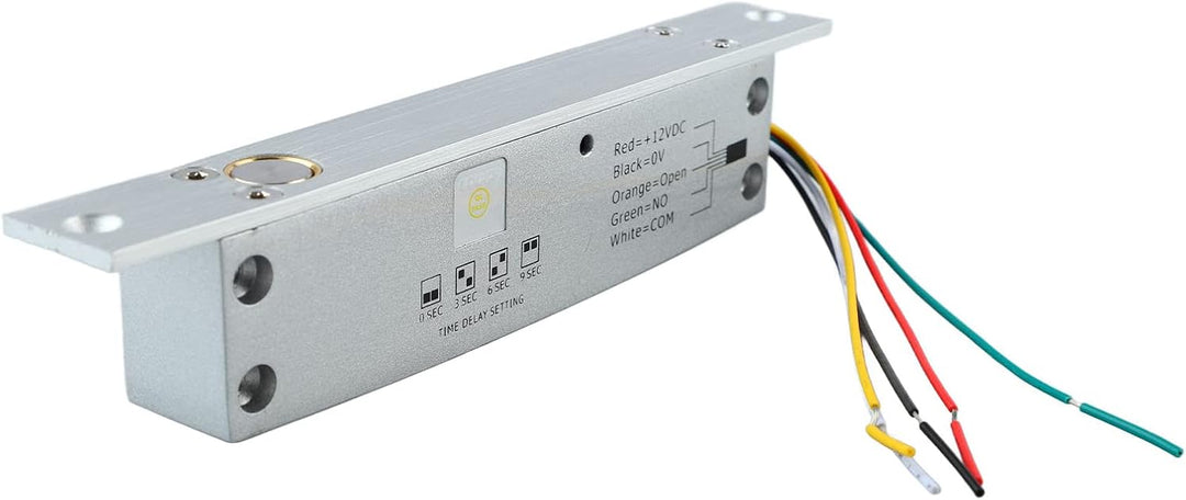 DC 12 V 5 Zeilen Elektrisches Riegelschloss – Schmales Riegel-Fallriegel-Türschloss mit Zeitverzöger