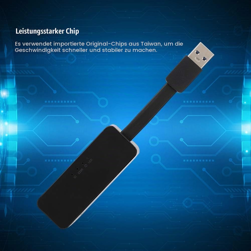 Tosuny Für Realtek RTL8153 Gigabit-Netzwerkadapter 10/100/1000Mbps 40-Pin USB3.0 auf RJ45 Gigabit-Et