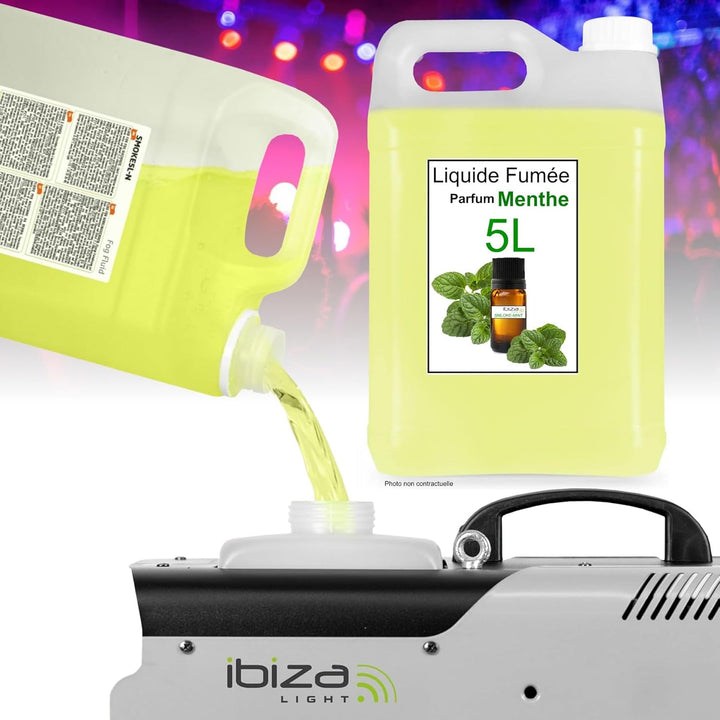 Ibiza - Nebelflüssigkeit – Kanister mit 5 Litern Flüssigkeit Ibiza Light SMOKE5L-N für Nebelmaschine