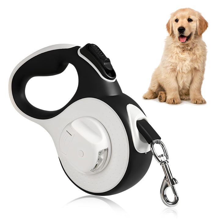 Rollleine Hundeleine 3m für Katzen &amp; kleine Hunde | Hochwertige Hundeleine ausziehbar mit LED Licht