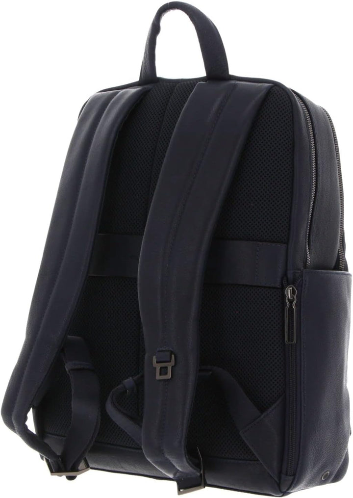 PIQUADRO Tallin Rucksack aus Leder, blau, Taglia unica, Business