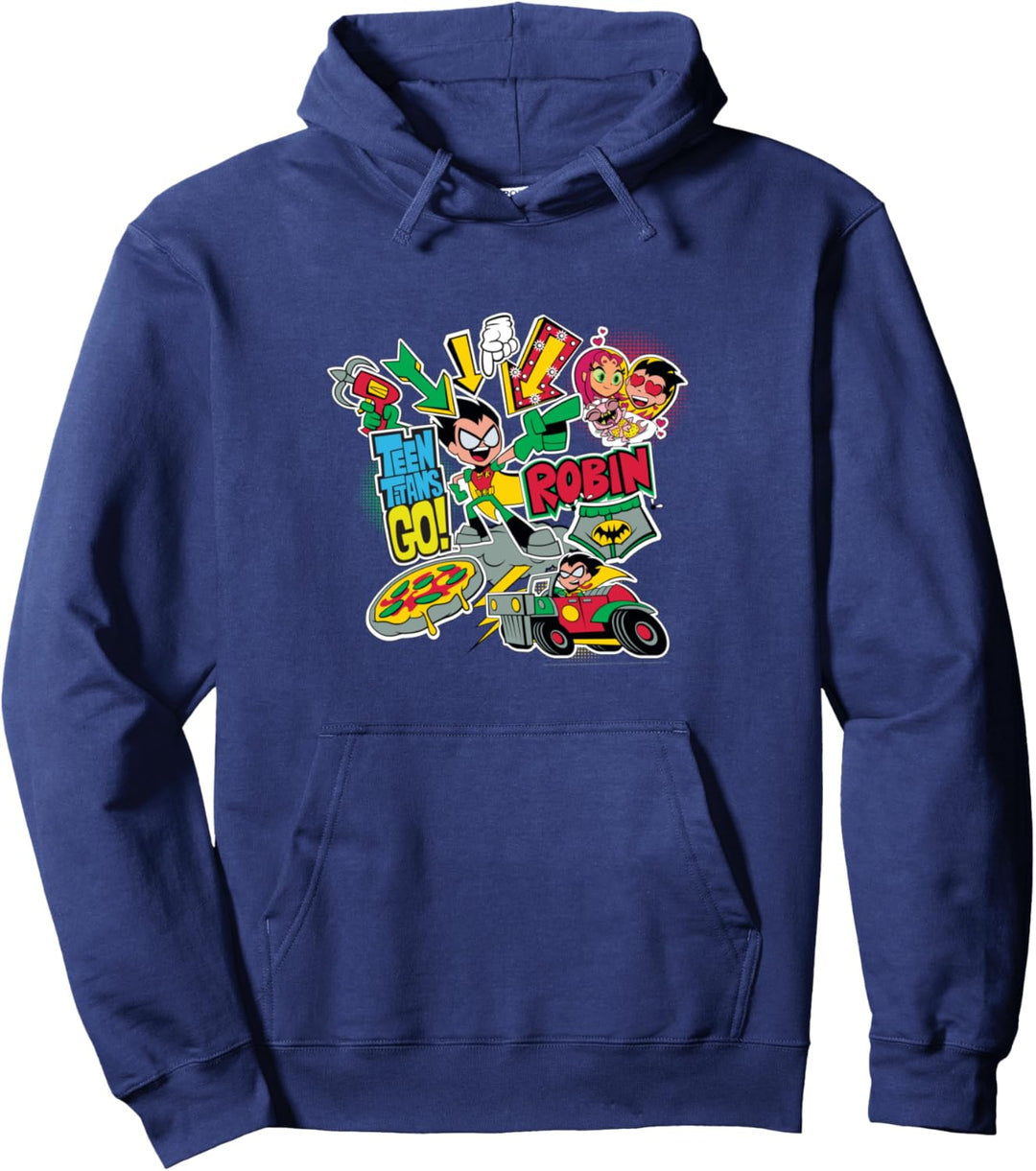 Teen Titans Go Robin Montage Pullover Hoodie