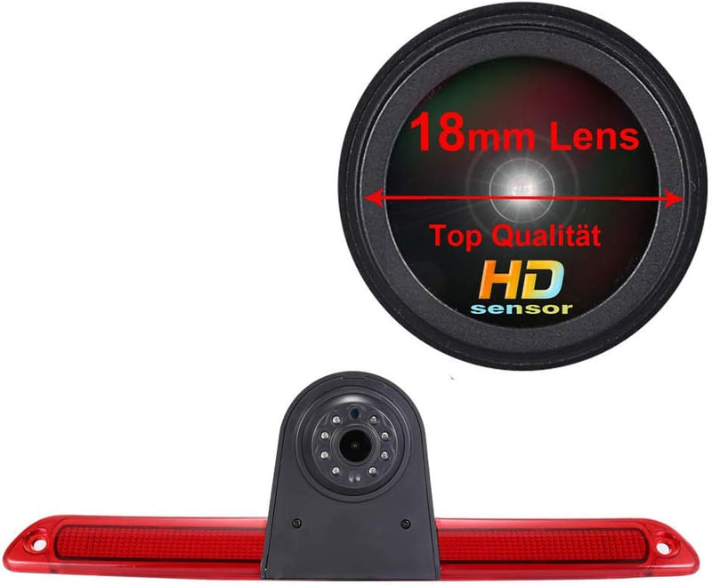 18mm Linse Top Qualität Auto Bremsleuchte Rückfahrkamera für Van Roof Camera Mercedes Benz Sprinter