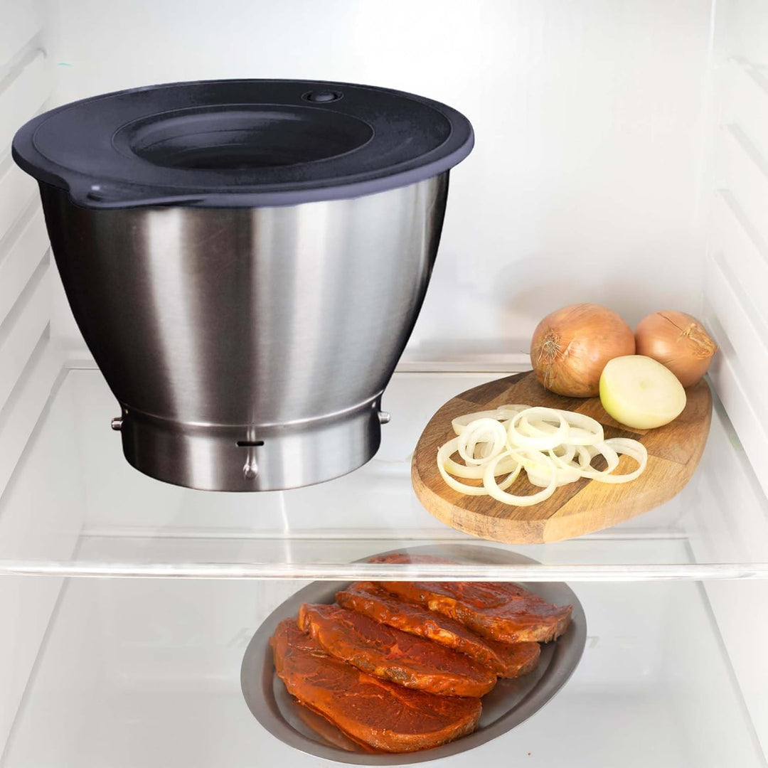 Silikon Profi-Frischhaltedeckel "Überzieher" kompatibel mit Kenwood Chef XL Modellen, spülmaschinenf
