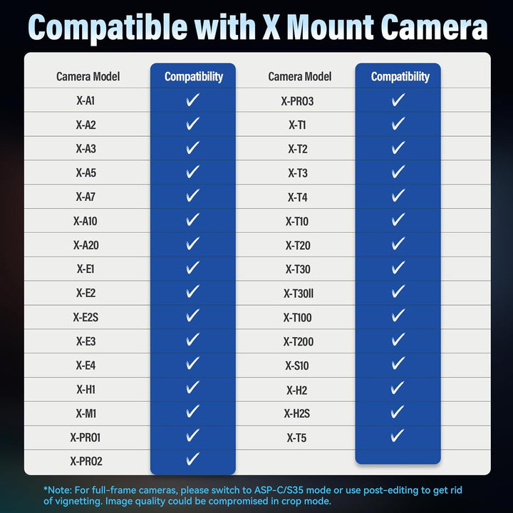 SIRUI Sniper 75mm Autofokus Objektiv, F1.2 Telephoto APS-C Camera Objektiv für X-T4, X-T5, X-H1, X-H
