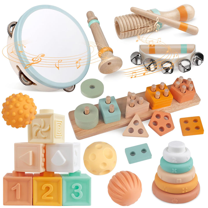 Musikinstrumente für Kinder Holz Montessori Instrumente Musikinstrumente Baby Percussion-Instrumente
