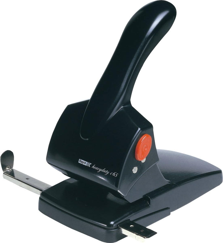 Rapid 20922601 Registraturlocher HDC65, Gussmetall, 65 Blatt, schwarz 65 Blatt Schwarz, 65 Blatt Sch