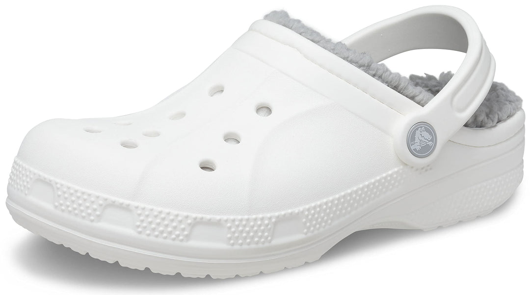 Crocs Unisex Ralen Lined Clog Holzschuh 45/46 EU White Light Grey, 45/46 EU White Light Grey