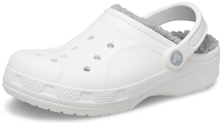 Crocs Unisex Ralen Lined Clog Holzschuh 45/46 EU White Light Grey, 45/46 EU White Light Grey