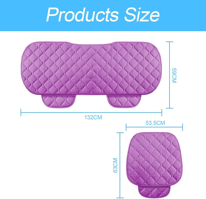 CGEAMDY Universal-Autositzbezug, Sitzkissen, aus Plüsch, rutschfest, für Stuhl, weich, atmungsaktiv,
