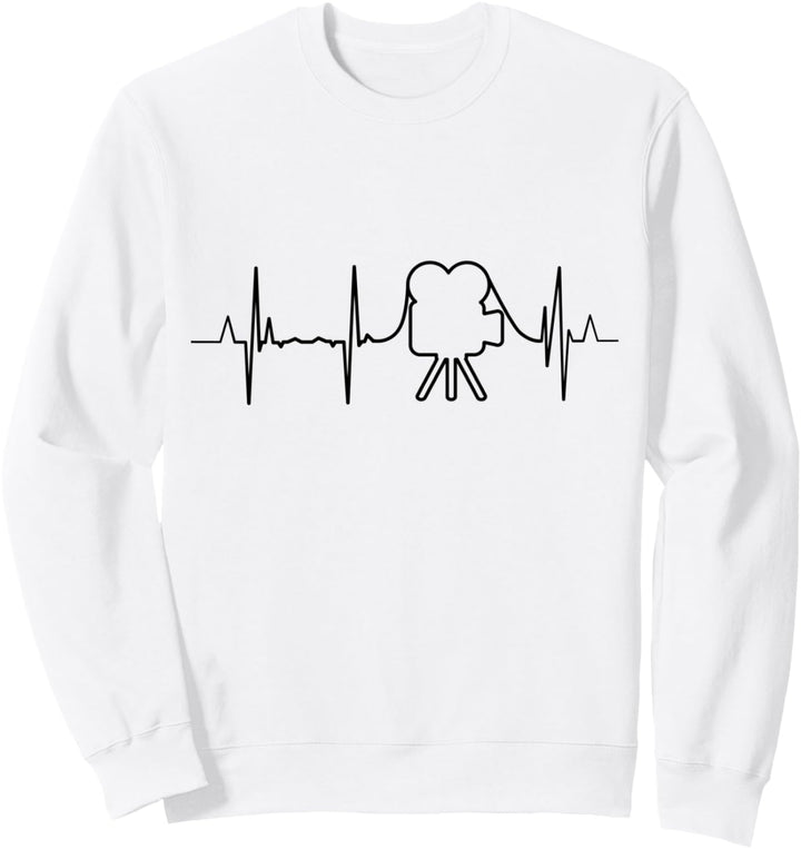 Kamera Herzschlag Filmemacher Kameramann Sweatshirt