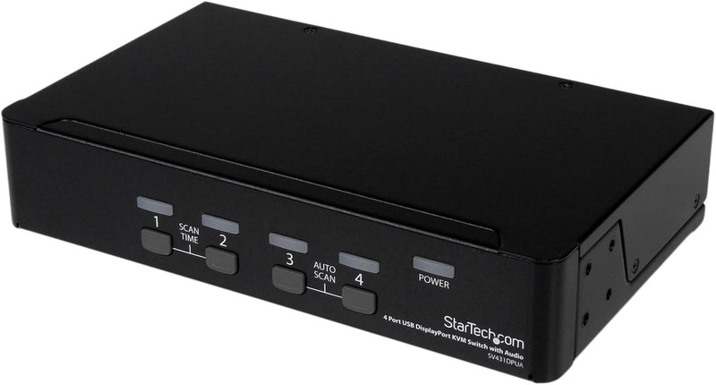 StarTech.com 4 Port DisplayPort USB KVM Switch mit Audio - DisplayPort Desktop KVM Umschalter mit US