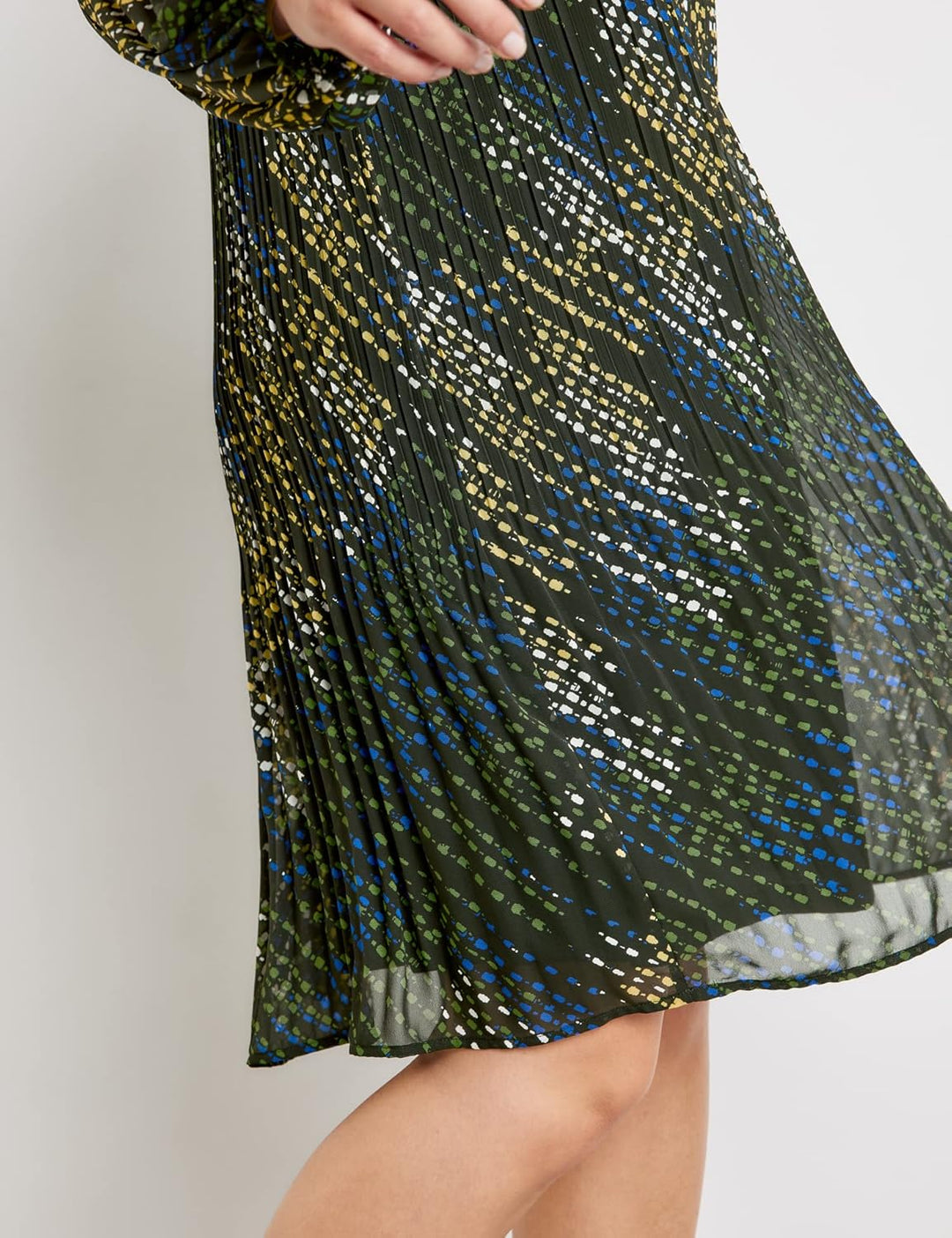 Samoon Damen Kleid Gewebe 56 Black Gemustert, 56 Black Gemustert