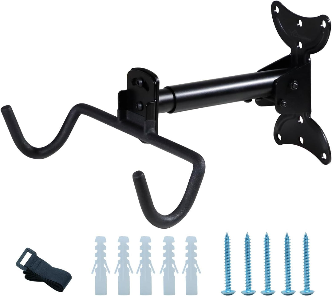 CCLIFE Fahrrad Wandhalterung Faltbar Drehbar Ausziehbar Fahrradhalterung Wand MAX.35kg Fahrradhalter