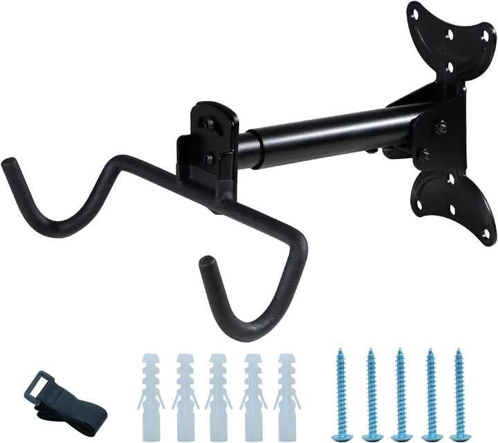 CCLIFE Fahrrad Wandhalterung Faltbar Drehbar Ausziehbar Fahrradhalterung Wand MAX.35kg Fahrradhalter