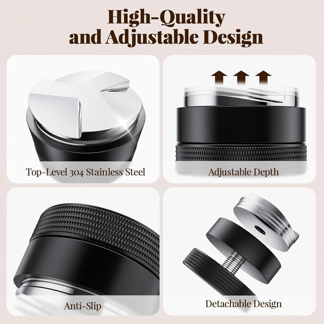 NEUTYPECHIC Coffee Distributor 53mm, Espresso Leveler Ausgleichwerkzeug für 54mm Kaffee Siebträger,