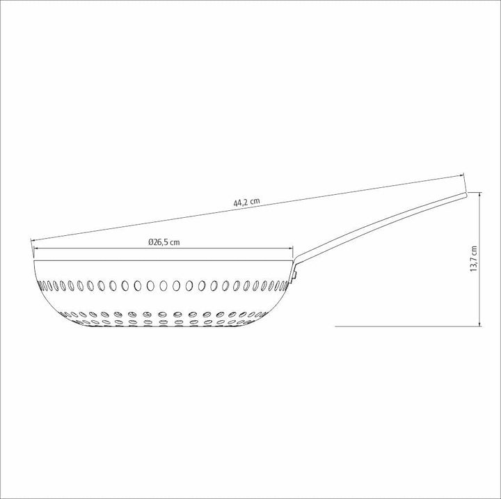 Tramontina Grill-Wok aus eloxiertem Aluminium, 26 cm, 26 cm