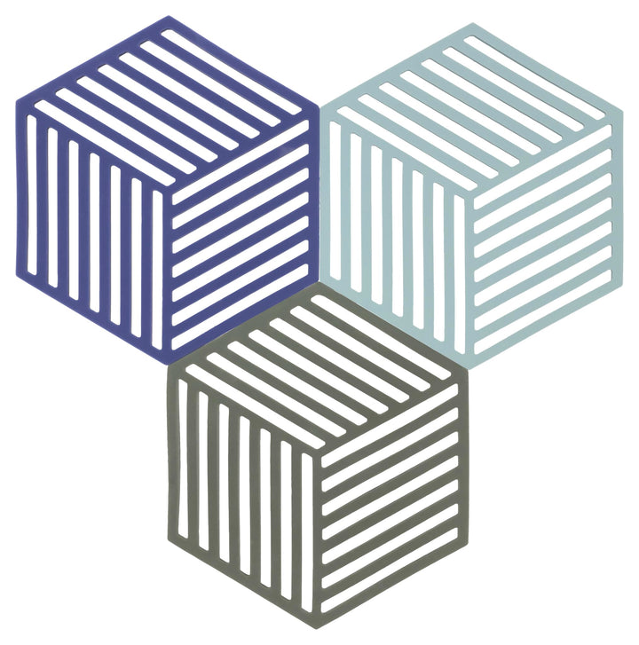 Zone Denmark Hexagon Topfuntersetzer Hitzebeständig, Silikon Untersetzer, Praktische und Dekorative