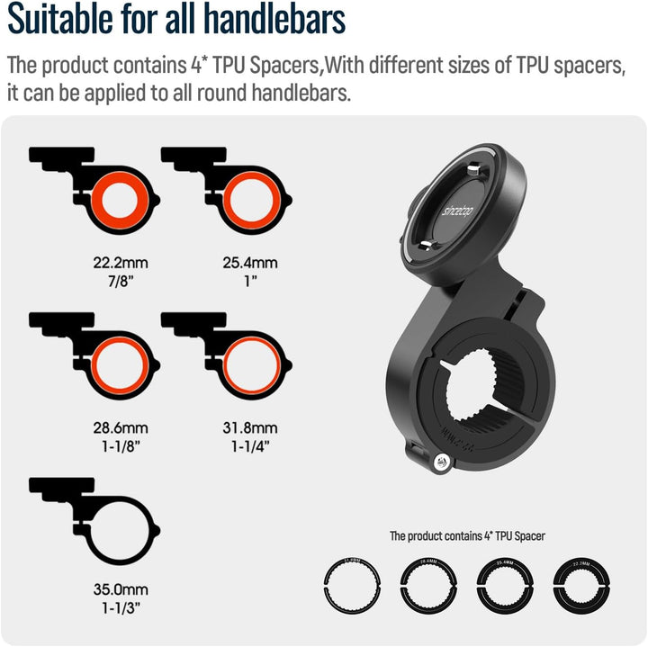 Handyhalterung Fahrrad,Motorrad Handyhalter mit universellem Adapter,Out-Front-Fahrradlenker halteru