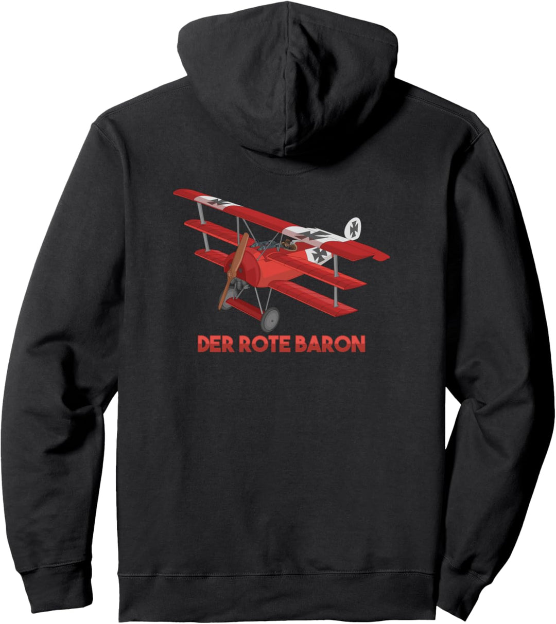 Roter Baron Fokker DR1-Dreidecker WWI-Kampfflugzeug Pullover Hoodie