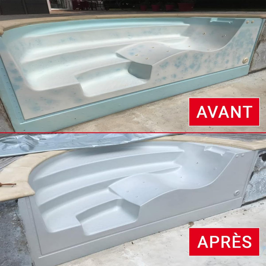Schwimmbadfarbe - Farbe für Pools und Becken aus Polyester, Beton, Fliesen - ARCAPISCINE Hellgrau Po