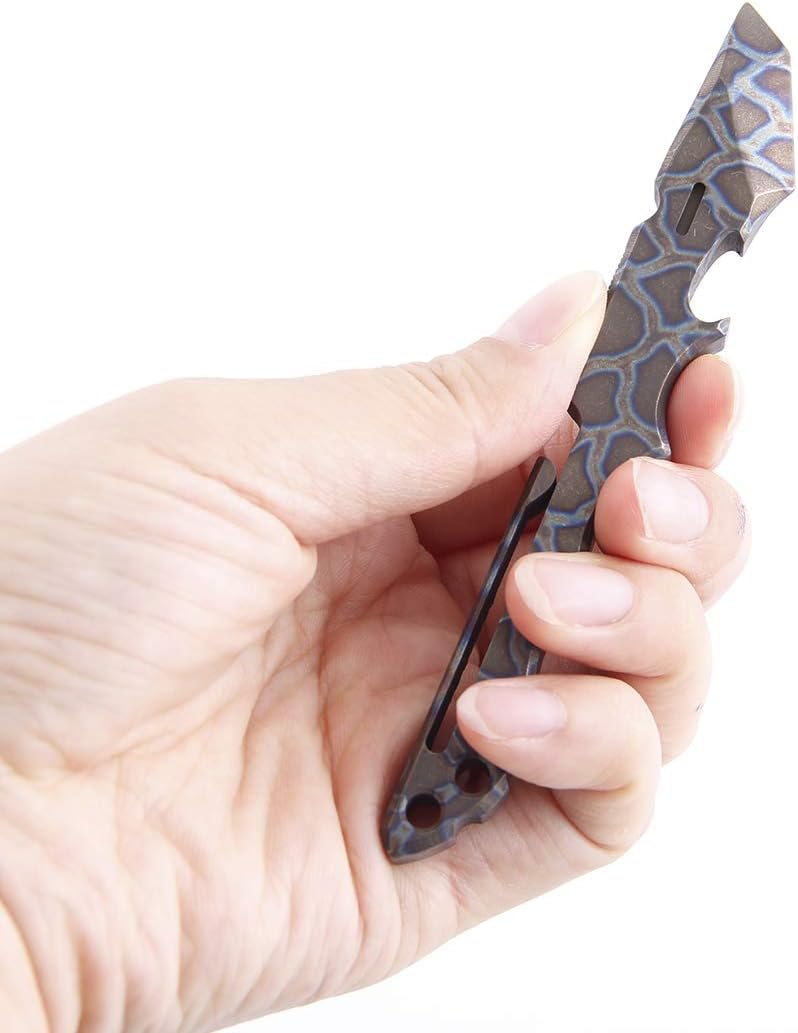 Hamans Titan-Stemmeisen, EDC-Multifunktionswerkzeug mit Flaschenöffner, Kastenöffner, Clip-Funktion