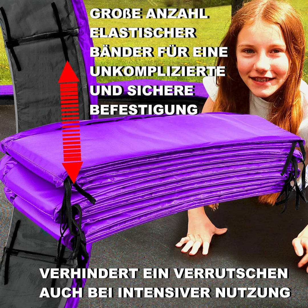 Baunsal® Trampolin Randabdeckung Ø 183 244 250 275 300 305 335 366 370 396 400 427 430 457 460 487 4