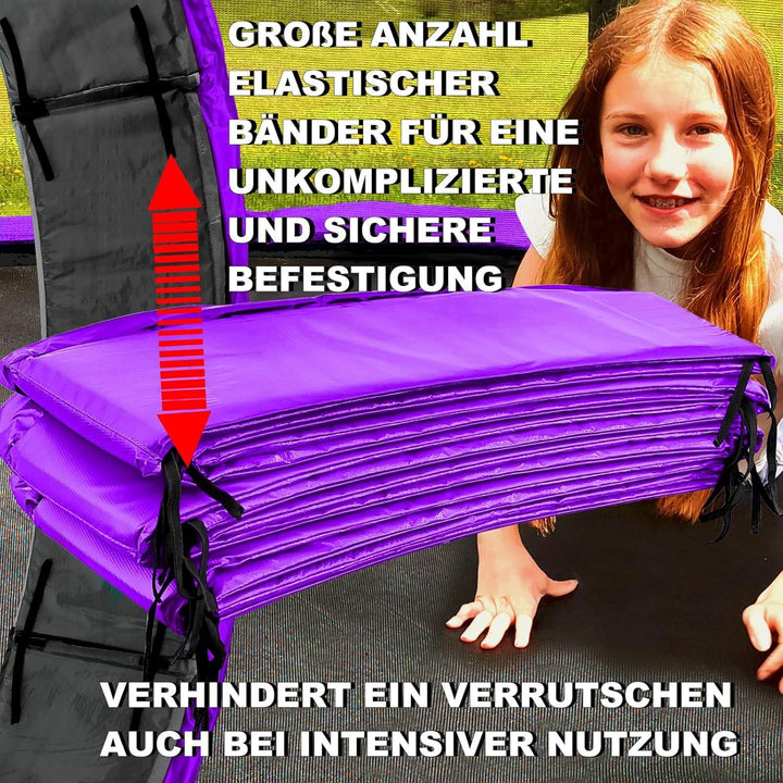 Baunsal® Trampolin Randabdeckung Ø 183 244 250 275 300 305 335 366 370 396 400 427 430 457 460 487 4