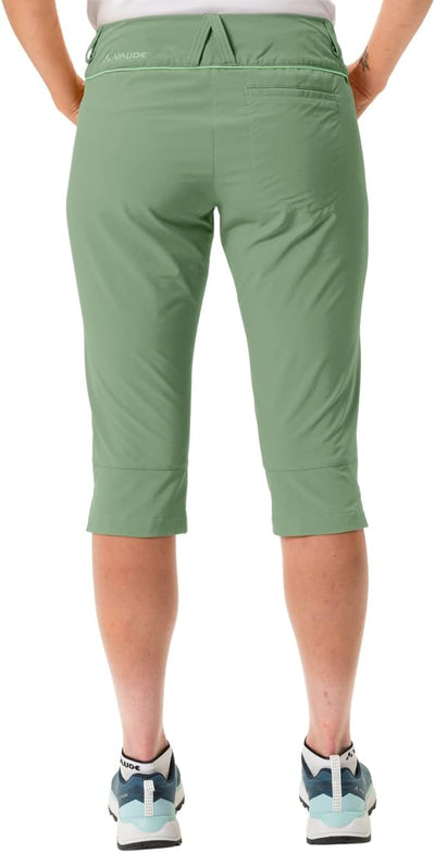 VAUDE Damen Hose Women's Skomer Capri 36 Willow Green, 36 Willow Green