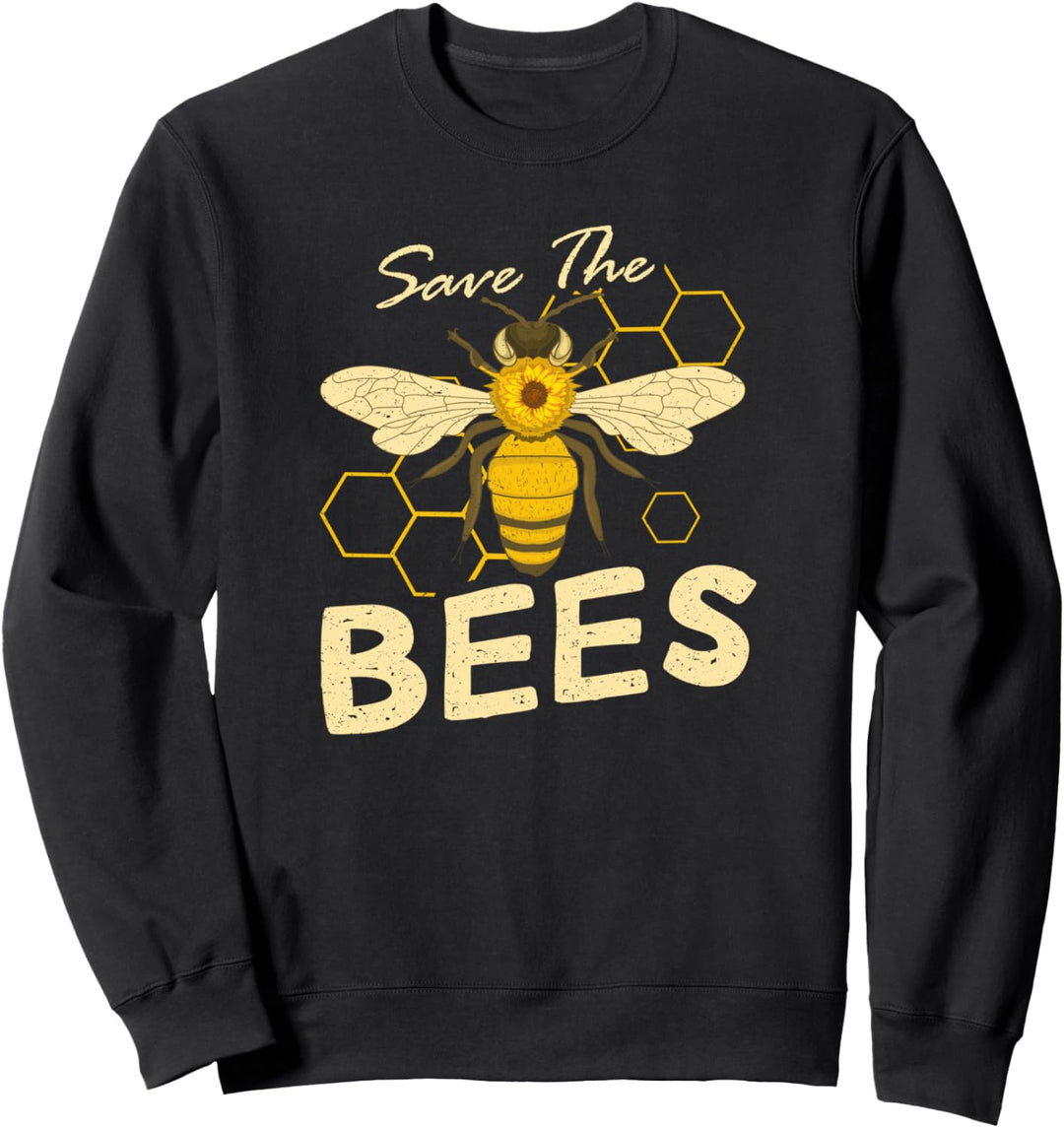Rettet die Bienen Sonnenblume Biene Honigbiene Bienenzucht Sweatshirt