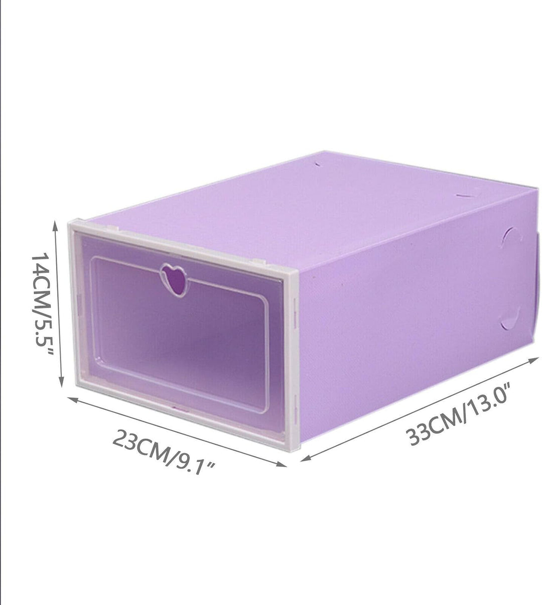 Esyogen 20 Set Schuhbox Set Schuhkarton Schuhkasten Aufbewahrung stapelbar Set Transparent Schuhkart