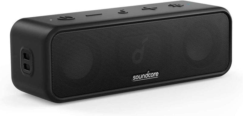 Soundcore 3 Bluetooth Lautsprecher, Stereo-Sound, Audiotreiber mit Titan-Membran, PartyCast, BassUp,