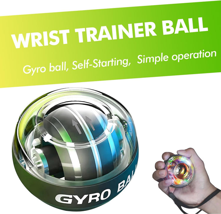 Handtrainer, Griffkraft Trainer Set, Unterarm Trainingsgerät,Hand Gripper, Fingertrainer, Gyroball,